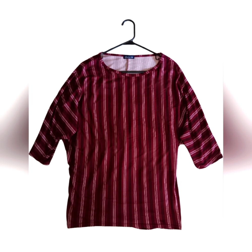 Burgundy Olivia Blu Shirt size L